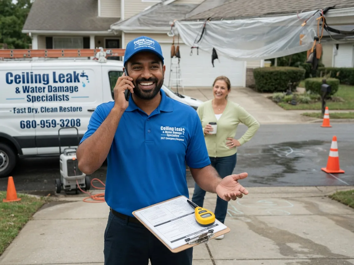 Ceiling Leak Cleanup Miamiville, OH FAQs